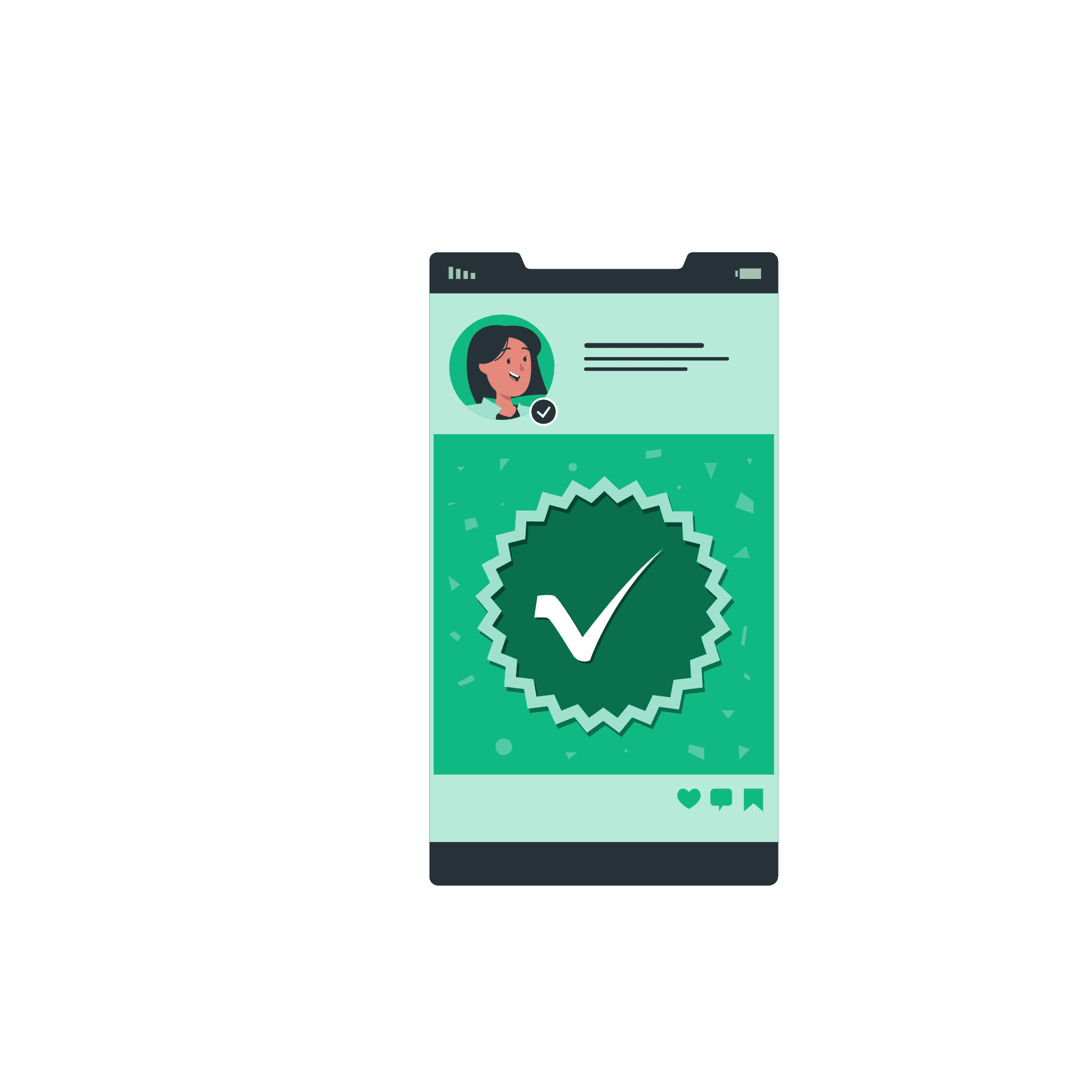 Verified service illustration